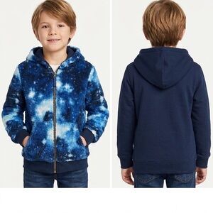 Reversible Fleece Kids Hoodie